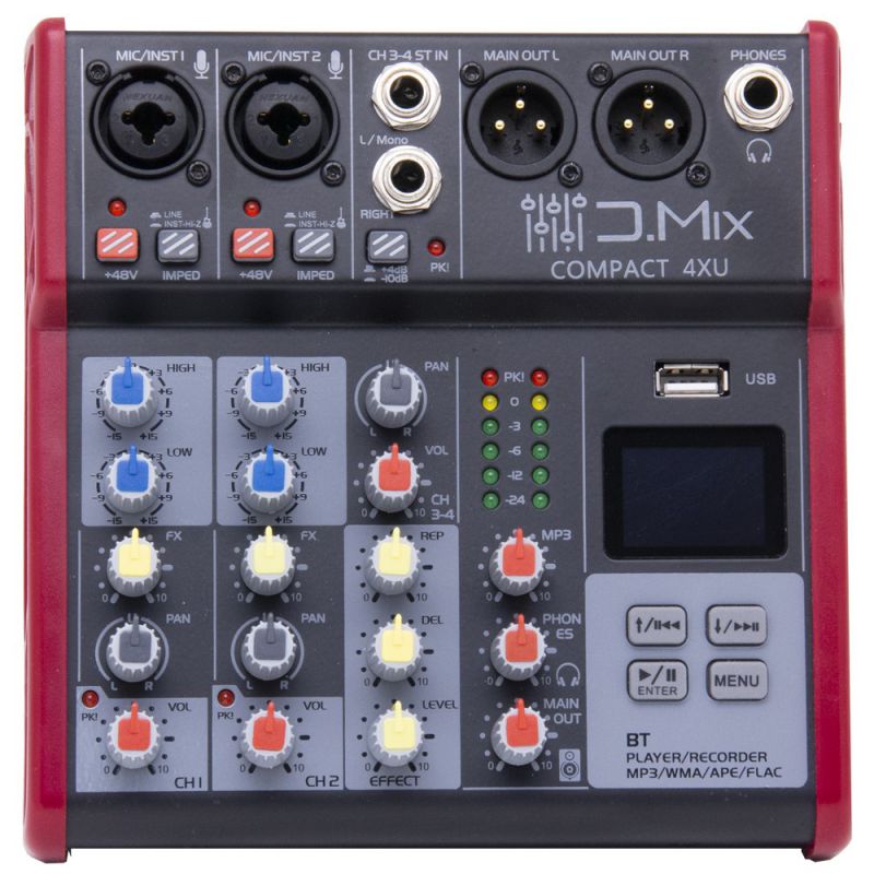 میکسر آنالوگ 4 کاناله D.Mix Compact 4XU